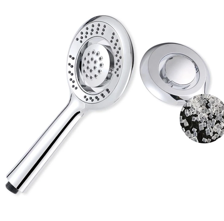Hand-Duschkopf mit Easy Cleaning Jet, Luxuriöses Multifunktionsspray, Regenfall, Chome Finish